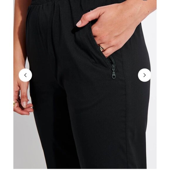 Girlfriend Collective Summit Track Pant XXL lightweight Black zip pockets new - Picture 9 of 16